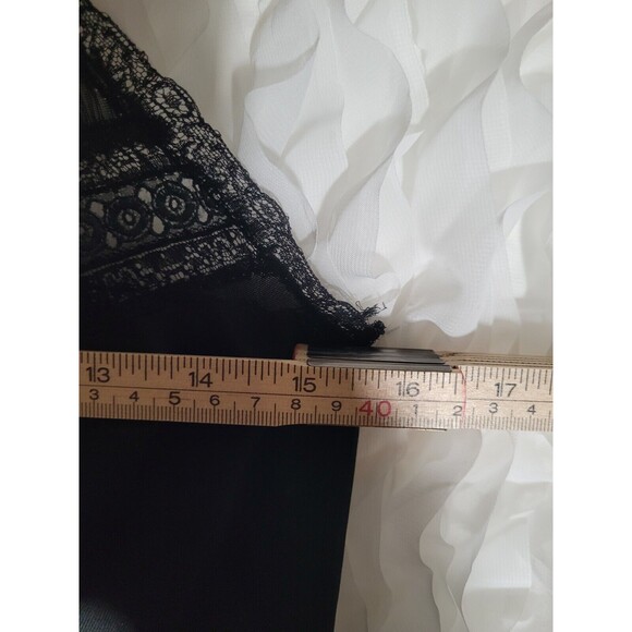 Vintage Adonna Black Nylon Nightgown 34 Regular - Picture 5 of 7